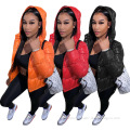 2021 Winter and fall women clothing high quality solid casual tops jacket women's warm fashionable windbreaker hoodies and coats